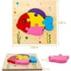 thumbnail image 4 of Rompecabezas de madera para niños pequeños de 1, 2 y 3 años, juguete educativo STEM para bebés, regalo con 4 animales Montessori, rompecabezas de aprendizaje con formas de colores brillantes, excelentes ideas de regalos para 1-3 JM rompecabezas de madera, 4 of 5