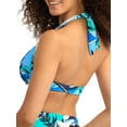 thumbnail image 2 of Coco Contours womens  Cameo Halter Bikini Top, 8/32C, Blue, 2 of 6