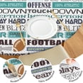 thumbnail image 4 of Football Terms and Icons Pattern Round Fitted Tablecloth with Elastic Edge,Dining Table Cover Waterproof,Outdoor Round Tablecloth for Camping,Dining,Indoor and Outdoor, 4 of 7
