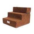 thumbnail image 1 of Durable Dog Stairs Ladder Non-slip Toys Design Removable Zipper Cover Dark Brown, 1 of 8