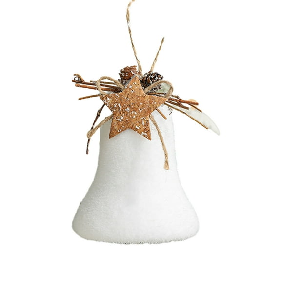 Cheapark White Christmas Tree Decorations - Foam Baubles with Cones & Garland, Hanging Ornaments for Xmas Tree & Holiday Ambiance