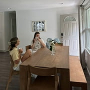 Plank+Beam 72 Modern Dining Table for 6, Solid Wood Rectangular Dining Table for Kitchen/Dining Room, Pecan Wirebrush