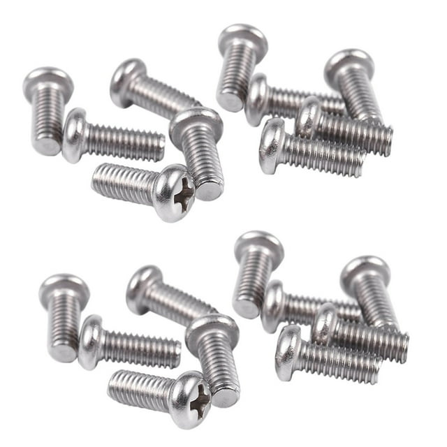 20 Pieces Computer TV LCD Monitor Stand Bracket Mounting Screw M4X10mm,20 x TV Monitor Bracket Mounting Screws,Silver Tone