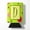 Letter D, variant on Letter D Monogram - Lime Green Can or Bottle Hugger