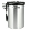 thumbnail image 2 of Tarro De Acero Inoxidable Para Granos De Café, Recipiente Hermético Para Té, Frutos Secos, Contenedor De Almacenamiento De 1,8 L, 2 of 7