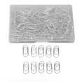 thumbnail image 1 of Shaped Paper Clips,150Pcs Mini Cute Heart Shaped Style Electroplated Metal Coated Fold Back Paperclips Bill Holder Binder Clips Bookmarks With Storage Box For Office School Home, 1 of 8