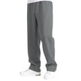 thumbnail image 4 of Dwelliawo Sweatpants for Men Open Bottom Straight Leg Workout Pants Athletic Fleece Loose Sweatpants with Pocket Winter Lightweight Pant Gray L, 4 of 5