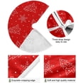 thumbnail image 2 of FMSHPON SnowflakesChristmas Trees Xmas Christmas Tree Skirt Stand Mat for Holiday Party Decoration Indoor Outdoor 36 inches, 2 of 6