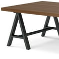 thumbnail image 4 of Simpli Home Sawhorse Industrial 48 inch Wide SOLID WALNUT WOOD and Metal Coffee Table, 4 of 10