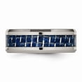 thumbnail image 3 of Titanium Polished w/ Blue Carbon Fiber Inlay Band S:12, 3 of 6