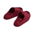 thumbnail image 2 of UDAUDU Cloud Slides for Women Men Comfortable Soft Slippers Cushioned Thick Sole Bathroom Shower Pool Sandals Wine 7.5 Wide, 2 of 5