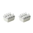 thumbnail image 2 of relayinert 8 Cells Round Shape Ice Cream Mold DIY Handmade Dessert Fruit Maker Reusable for Ice Cube Tray Home Ice Cream Maker grey white 2Set, 2 of 6