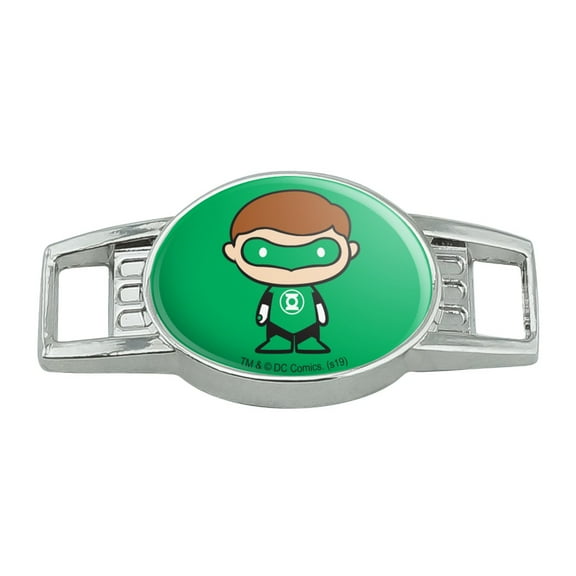 Green Lantern Cute Chibi Character Shoe Shoelace Shoe Lace Tag Runner Gym Charm Decoration