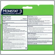 Monistat 3 Day Yeast Infection Treatment for Women, 3 Miconazole Cream Filled Applicators