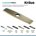 thumbnail image 4 of Deck Plate for Kitchen Faucet in Brushed Gold, 4 of 5