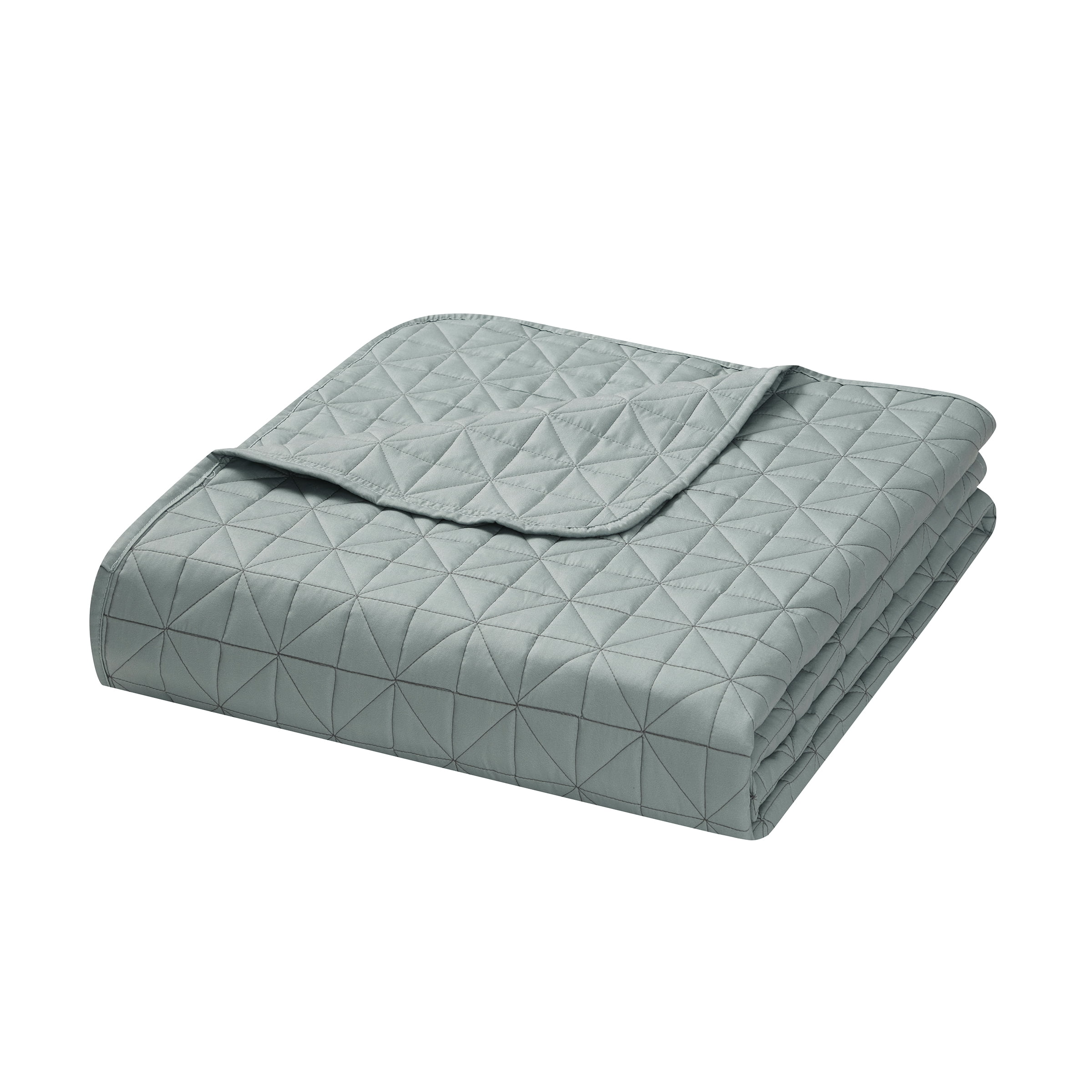 Mainstays 7-Piece Quilt Set with Sheets, Sage Green, Full
