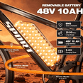 thumbnail image 5 of ASKGO 1500W Peak 750W Rated Electric Bicycle 48V 10Ah,26'' E-Mountain Ebike 25MPH 45-65Miles Range,Removable Battery Ages16+ UL2849, 5 of 11