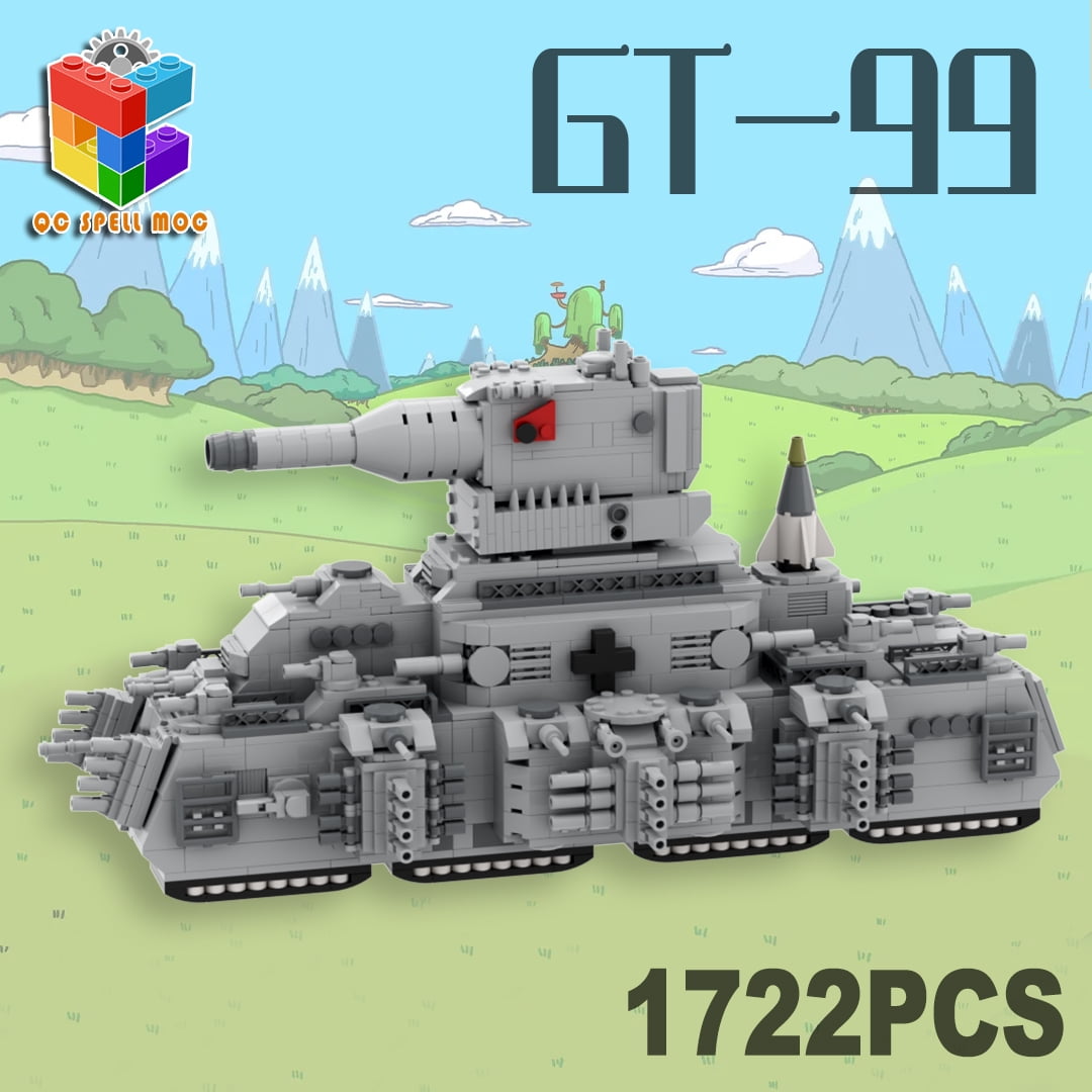 Seven color creative building blocks MOC World War II KV44 German