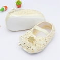 thumbnail image 1 of Baby Girls Mary Jane Flats with Bowknot Soft Sole Non-Slip Toddler Infant First Walker Princess Dress Shoes, 1 of 4