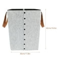 thumbnail image 3 of Laundry Basket with Handle Felt Cloth Collapsible Laundry Hamper Storage Bag, 3 of 9