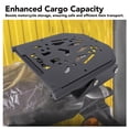 thumbnail image 3 of Motorcycle Rear Luggage Rack, Tail Luggage Storage Rack Robust Durability Enhanced Carrying Capacity Black Adjustable  for PG-1 2023 and After, 3 of 7