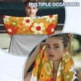thumbnail image 3 of KUIFORTI Skull Daisy Car Seat Cover Protector Front Seats for Gym, Running, Yoga & Vehicle Protection Portable Comfortable Automotive Towels Seat Protector Cover Blanket, 3 of 7