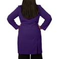 thumbnail image 3 of Panda Uniform by HeedFit Unisex Doctor Lab Coat 37" – S Purple, 3 of 8