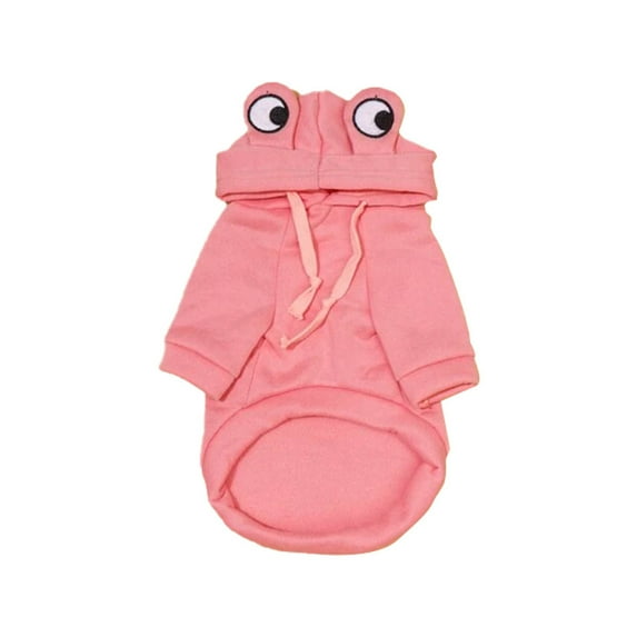 Mightlink Pet Sweatshirt Bouncy Comfortable Soft Two-legged Keep Warm Dress Up Polyester Cartoon Style Pet Hoodie for Winter