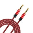 thumbnail image 3 of 1.5m Long 3.5mm Cable with Gold Plated Connectors and Durability Nylon Braided Wire for Easy Storage Clear Sound, 3 of 7