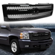 CROSSDESIGN Grille Grill Fit for Chevrolet Silverado 1500 2007-2013