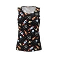 thumbnail image 4 of Lsque Space Rocket Printed Workout Tank Tops for Women, Athletic Sports Tank Tops, Compression Sleeveless Dry Fit Shirts,Sleeveless Yoga Shirt-X-Large, 4 of 9