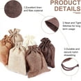thumbnail image 5 of 6colors Burlap Bags 5x7 Inch Burlap Packing Pouches with Drawstring Bags Gift bag Wedding Favors bag Advent Calendar Bags 24pcs, 5 of 6