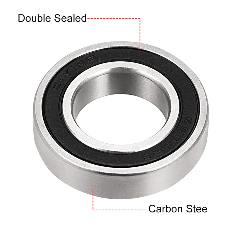 2 Pack 6904-2RS Deep Groove Ball Bearings – 20x37x9mm Rubber Shielded