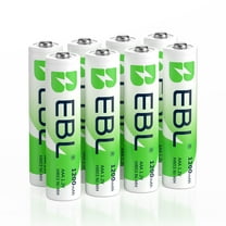 EBL 8 Pack AAA Rechargeable Batteries 1.2V 1200mAh Ni-MH High-Capacity Triple a Batteries