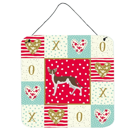 Oriental Shorthair 2 Cat Love Wall or Door Hanging Prints Red