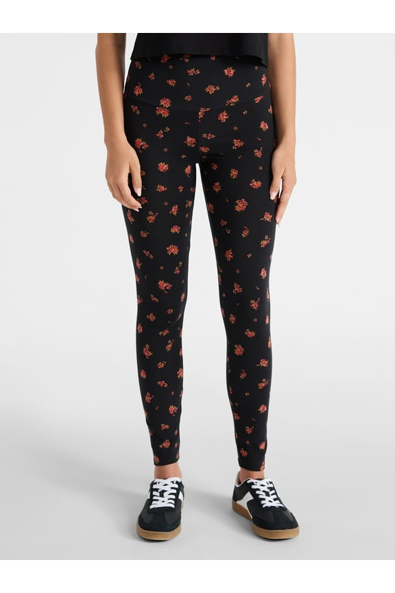 High Rise Ankle Leggings, 27 Inseam, Womens