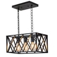 thumbnail image 1 of Lámpara colgante Pynsseu Industrial Vintage Rustic de 3 luces, 1 of 7