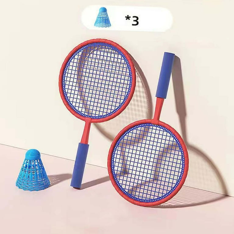 Badminton Rackets for Children Gear Badminton Birdies Junior Tennis Racquet Kids Tennis Racket for Beginner Starter Practice Children blue and red