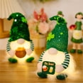 thumbnail image 4 of ZMYFlora St. Patrick's Day Gnome Faceless Doll Green Rudolph Plush, Irish Festival Holiday Decor for Home, Tiered Tray, and Party Decoration,B, 4 of 8