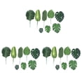 thumbnail image 1 of 204 Piezas 8 Tipos de Decoraciones para Fiestas Tropicales Hojas de Monstera de , Hojas de Palma Artificiales con Tallo de Imitación, 1 of 5