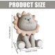 thumbnail image 2 of Hucha para niños, hucha de león marrón, hucha de resina irrompible, adorno de hucha, huchas reutilizables para niños, niñas y adultos, color gris, 2 of 7