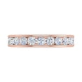 thumbnail image 3 of 1 Carat Diamond Wedding Band Ring in 14K Rose Gold (Ring Size 5) - IGI Certified, 3 of 4