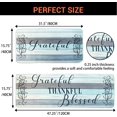 thumbnail image 2 of Thanksgiving Kitchen Rugs Set of 2 Non-Slip Blue Kitchen Rug and Mat Farmhouse Rugs 16 x 31.5 in +16 x 47.3 in (Blue-Thankful Rugs), 2 of 6