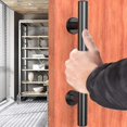 thumbnail image 5 of 30.48cm /12 Black Door Handle For Sliding Barn Door -- Black Sliding Barn Wood Door Handle, 5 of 5
