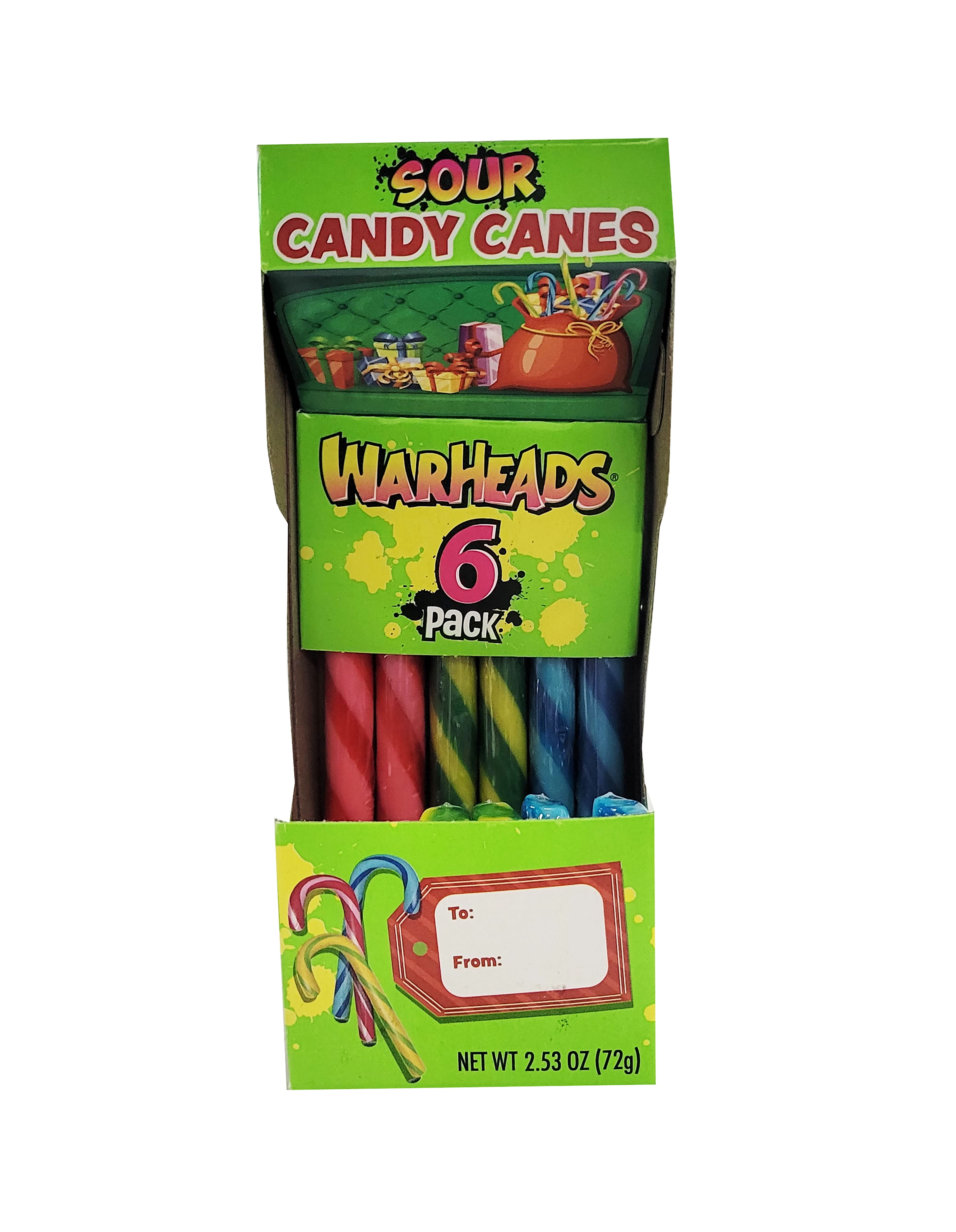 Flix Candy Warheads Candy Cane Sleigh, 6 Ct
