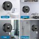 thumbnail image 5 of CHAO Dispensador de papel higiénico Jumbo de un solo rollo, soporte redondo para papel higiénico montado en la pared, dispensador de papel higiénico impermeable de plástico para baño(negro), 5 of 5