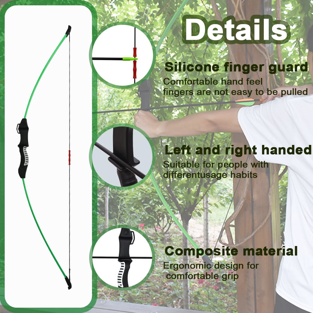 Runzkzy Bow and Arrow for Teens Beginner Archery Shooting Practice Compound Bow Training Set