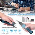 thumbnail image 2 of yeacher 4V USB Type-C Rechargeable 2-in-1 Electric Tool Set with LED Light, 5-Speed Adjustable Grinder & Reversible Screwdriver, Includes 7 Grinding & 2 Driver Bits, 2 of 6