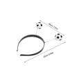 thumbnail image 4 of KAKOWELY 4 diademas de fútbol para niñas: diademas con temática de fútbol para decorar fiestas - Lindos accesorios de fútbol para el cabello para mujeres, 4 of 4