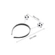 thumbnail image 4 of KAKOWELY 4 diademas de fútbol para niñas: diademas con temática de fútbol para decorar fiestas - Lindos accesorios de fútbol para el cabello para mujeres, 4 of 4